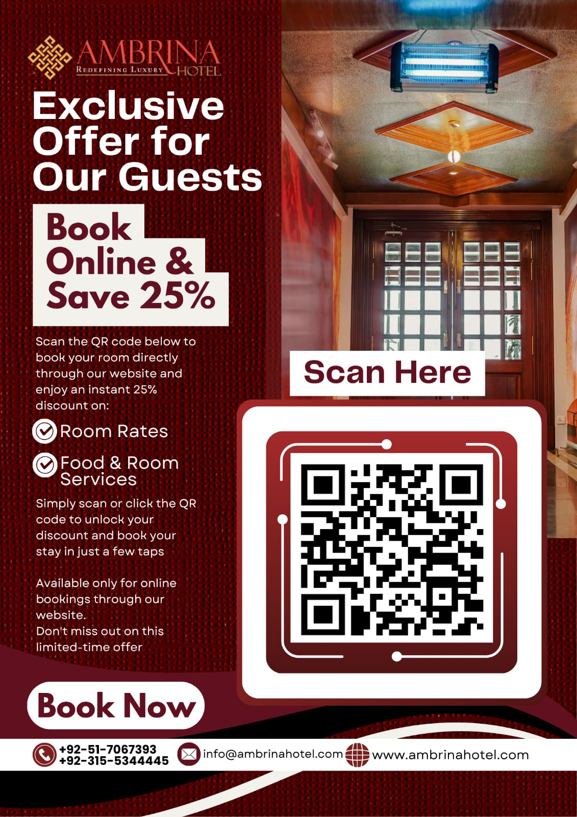 Room Booking Details - Ambrina Hotel